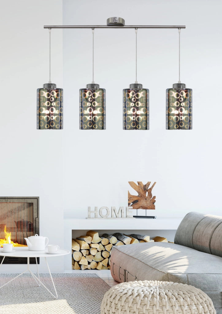 Lampadario Candellux Nocturno 34-57723 4xE27 cromo