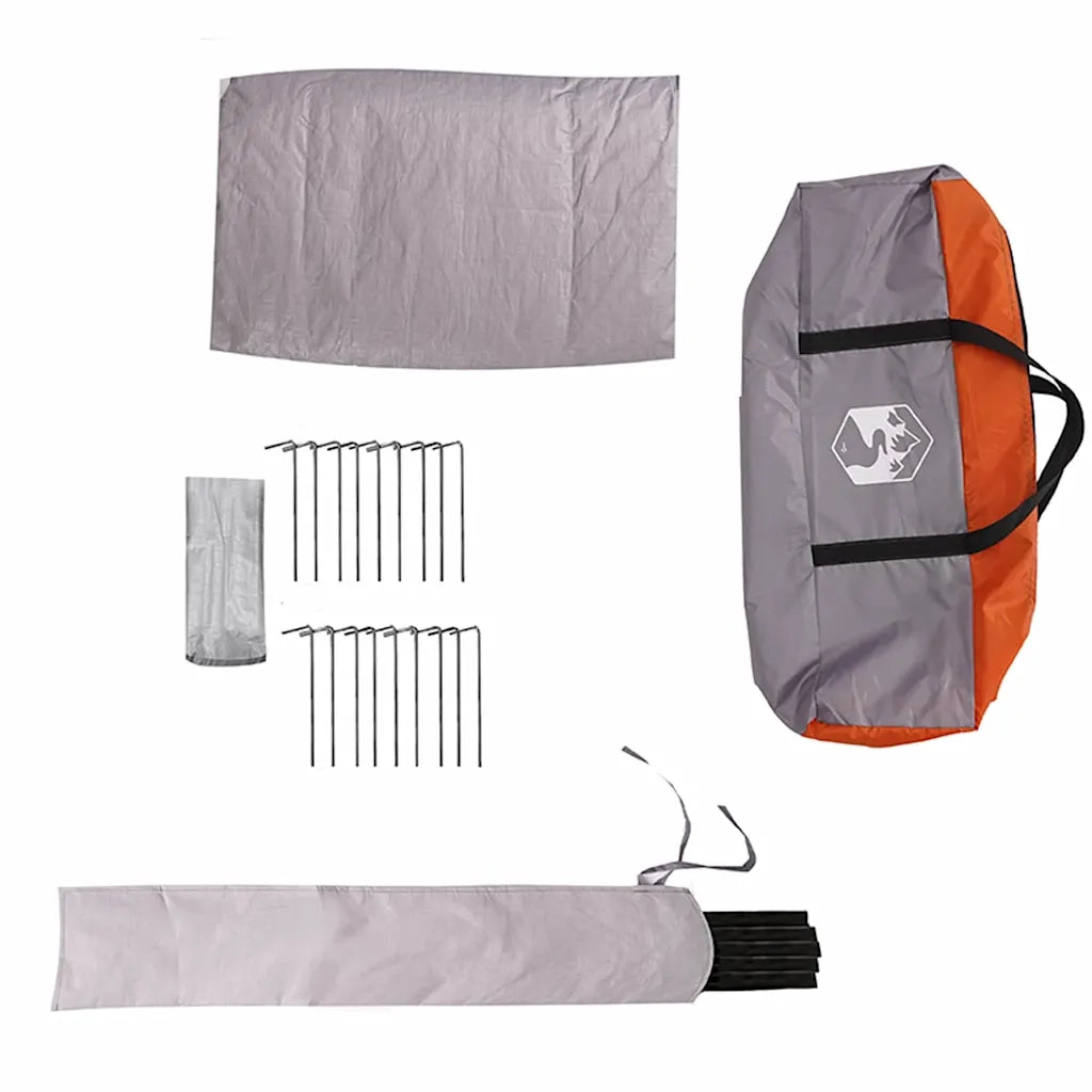 Tenda Teepee per 6 Persone con tetto Grigio e arancione