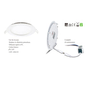Faretti Incasso Logan Alluminio Bianco Led Integrato 6W 6500K Ip20
