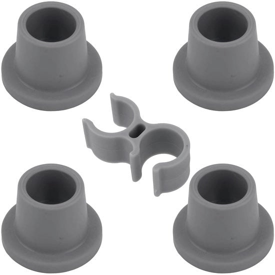 Accessori per doccia - 4 blocchi di sostegno per doccia e 1 supporto per capelli - Sedile per doccia