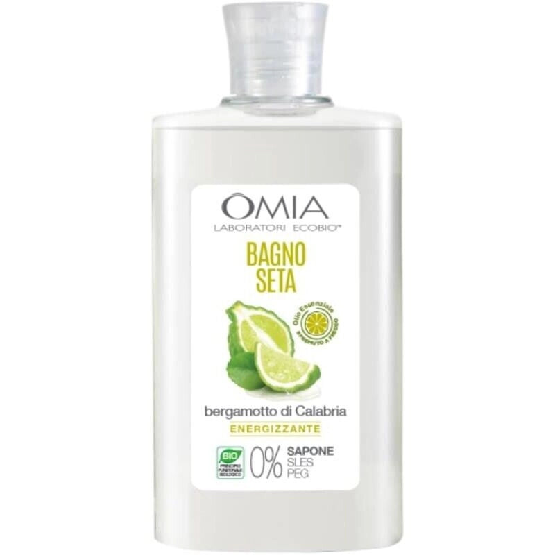 OMIA BAGNO SETA ECOBIO AL BERGAMOTTO DI CALABRIA BAGNOSCHIUMA ENERGIZZANTE RENDE LA PELLE LUMINOSA E IDRATATA 400 ML