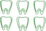100 Stck Denti Verdi Disegno Antiscivolo Paperclip Scuro per Lavori di Carta Ufficio Scuola in HTML.