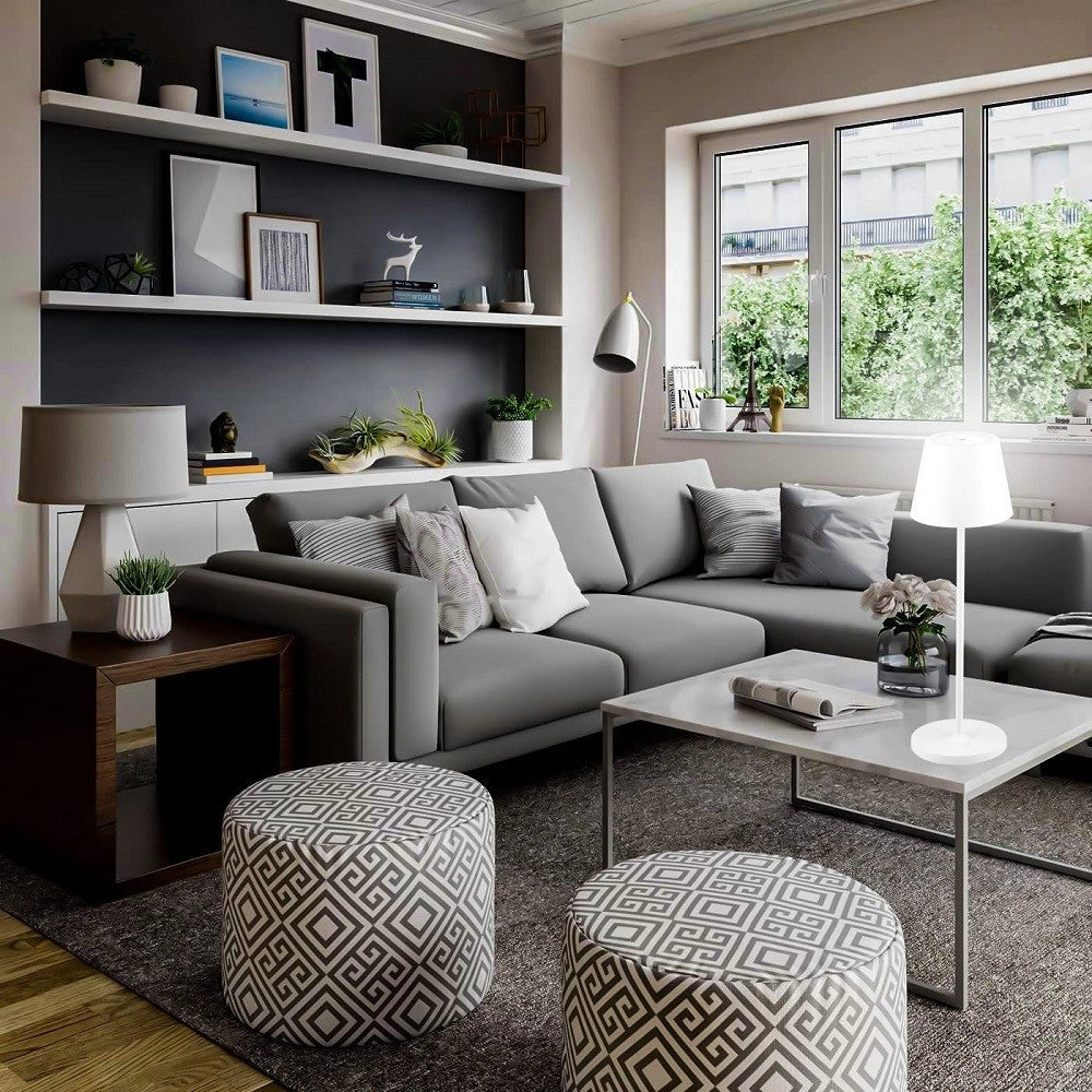 Trade Shop - Lampada Da Tavolo Senza Fili Led Bianca Dimmerabile Touch Luce Bianca Calda 2 W -