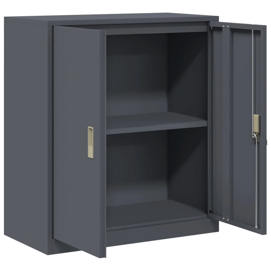 Armadio Antracite 80 x 40 x 90 cm Acciaio 891684