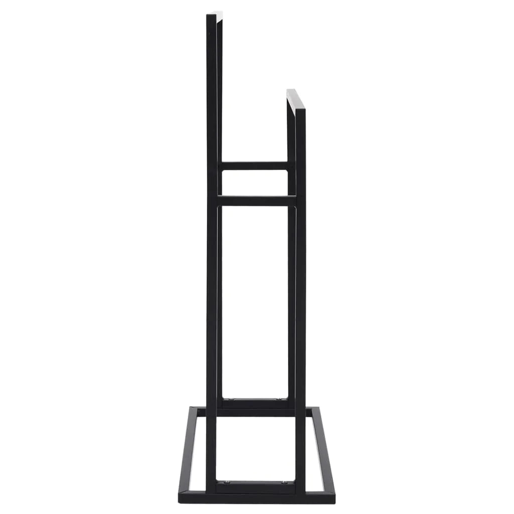 Portasciugamani da terra 78,5 cm acciaio zincato nero 02_0001652