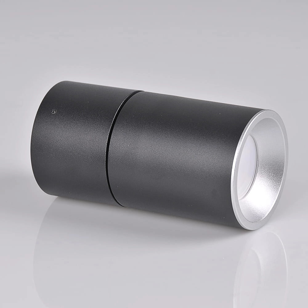 Faretto da soffitto orientabile GU10 nero/argento Astra Polux