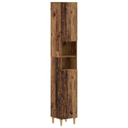 Armadio da Bagno con Ripiano Aperto DELFT Legno antico 897043