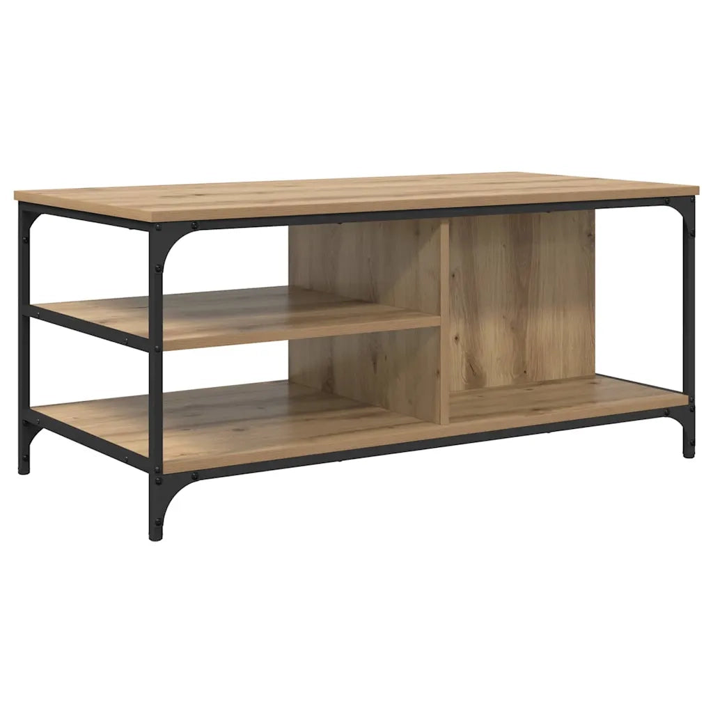 Tavolino da salotto Rovere artigianale 100 x 50 x 45 cm
