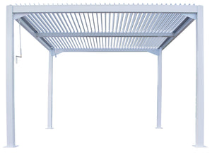 Pergola da Giardino 3x3m in Alluminio Bianco