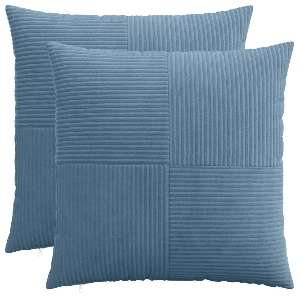 Federa 2 pcs ALMELO Blu 80 x 80 cm corduroy 915695