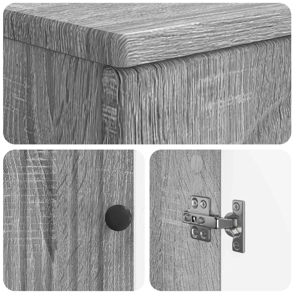 Armadio per Lavabo da Bagno ALKMAAR Sonoma grigio 896131