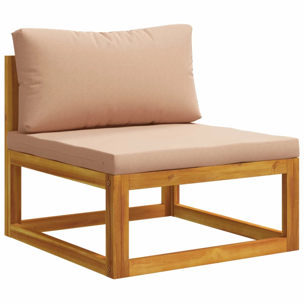 Set di divani 6 pz Naturale Legno di Acacia Massello 3417286