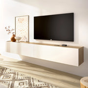 Bigfork, Mobile Porta tv un Ripiano, 35x180x29h cm Bianco