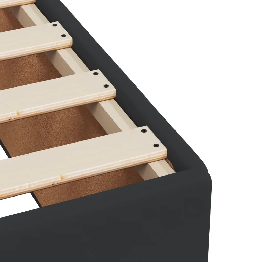 Giroletto-Struttura Letto Nero 80x200 cm in Similpelle 432143