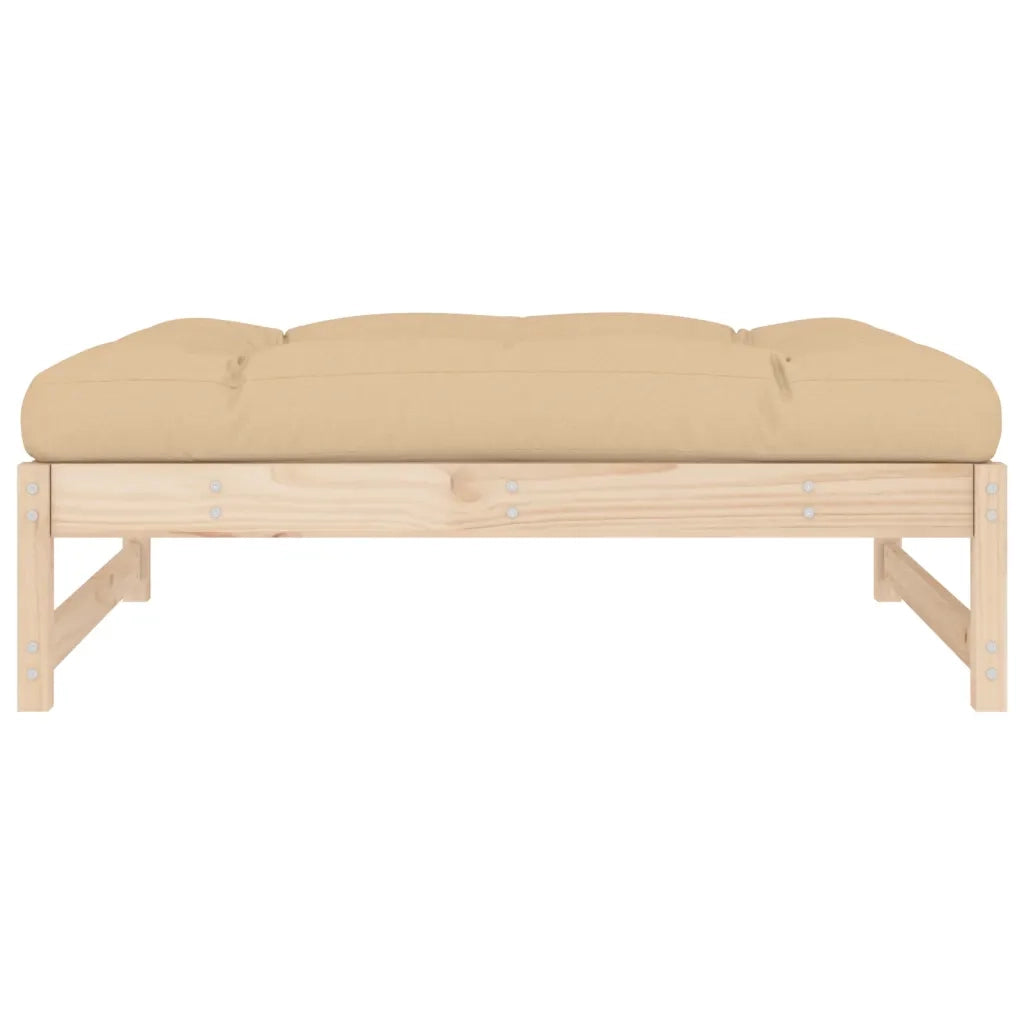Poggiapiedi da Giardino 120x80 cm in Legno Massello di Pino 825737