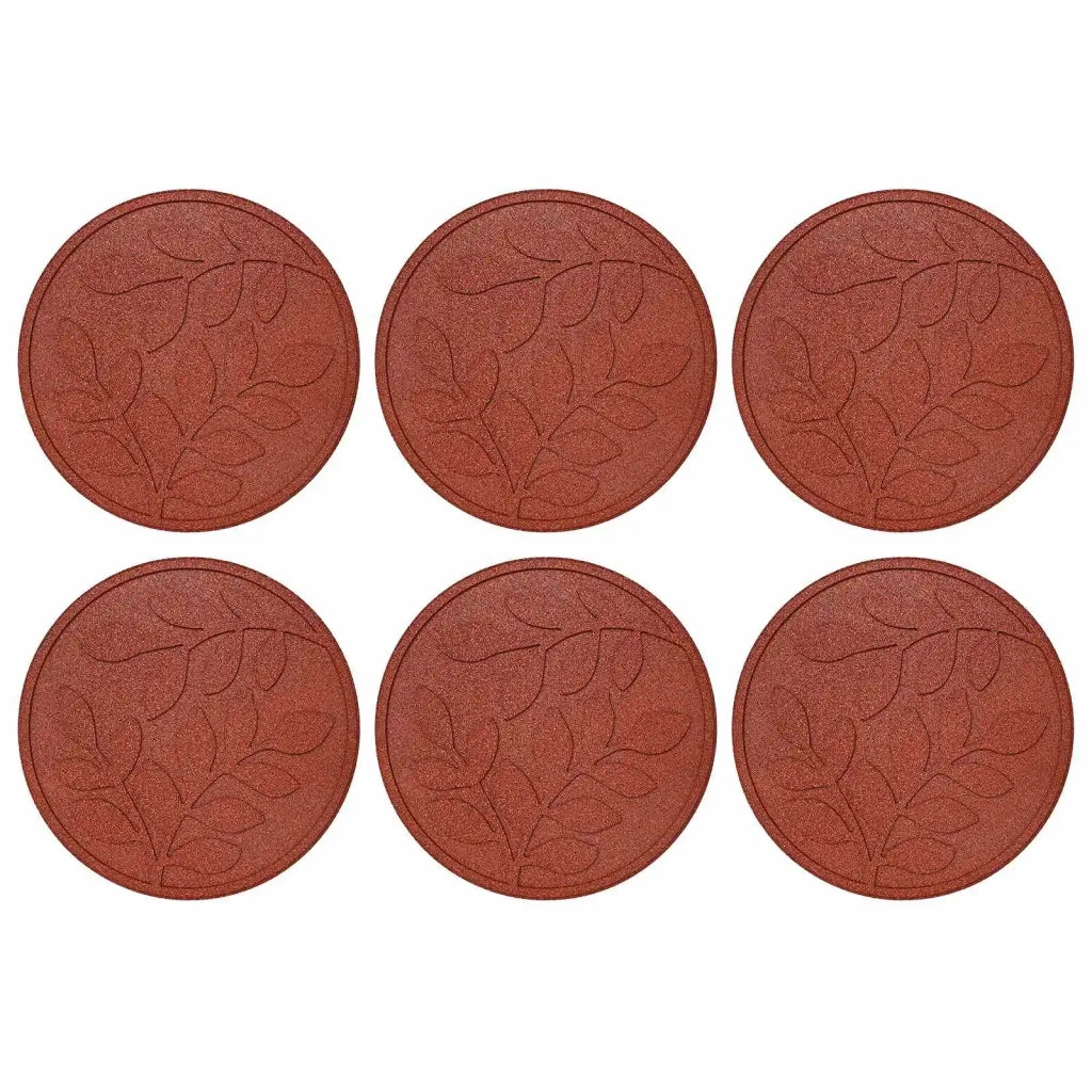 Pietra da Passo 6 pz Rosso ? 44 x 2 cm Gomma CFW4024772