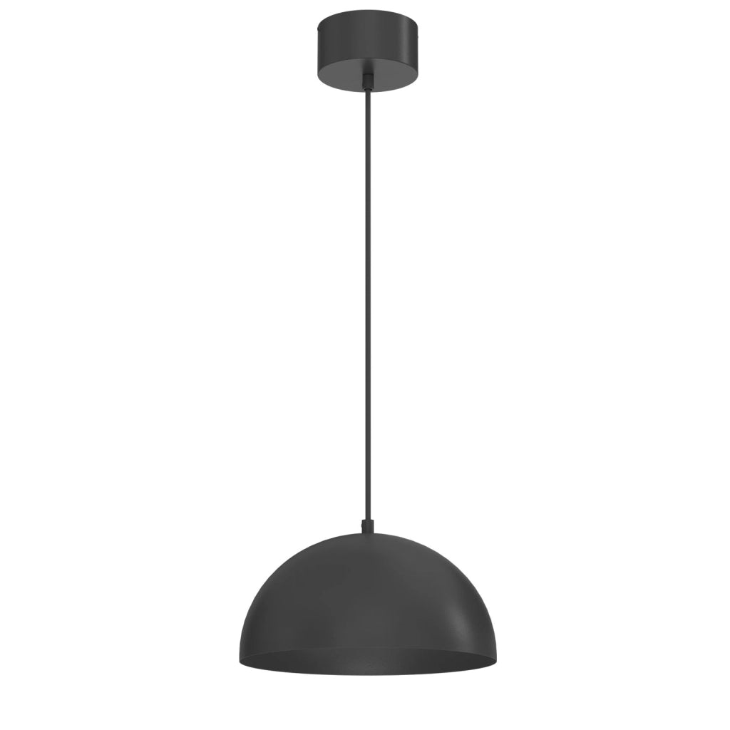 Lampada sospesa Sola nera 1xE27 metallo ø29 cm Luminex