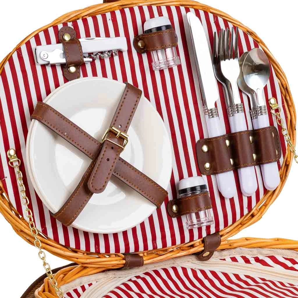Cestino pic-nic marrone 40x28x22h