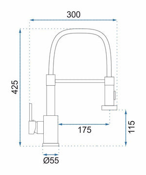 Rubinetto Da Cucina Rea Colin Brush Copper