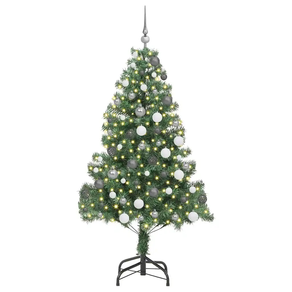 Albero di Natale con 300 LED con supporto Verde 180 cm PVC 3396379