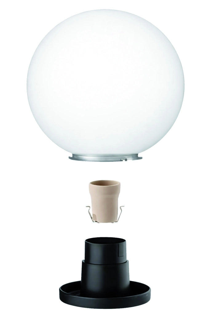 LAMPADA DIFFUSORE GLOBO Ø cm. 25 con base col. Opale 2.00 pz