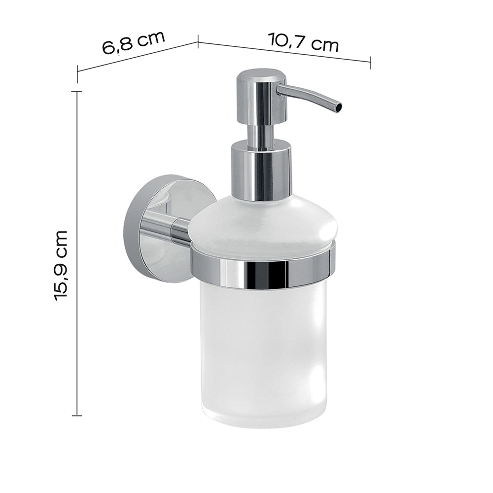 Set portaspazzolini, dosasapone e portasapone da muro Gedy linea Eros cromato