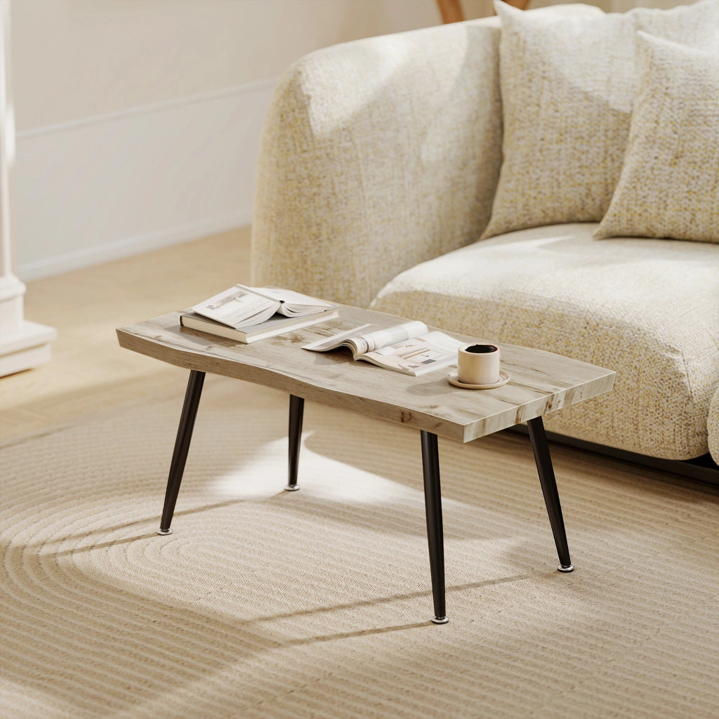 Tavolino da caff¨¨ ¨C zephmum ¨C quercia e nero 100x50x45