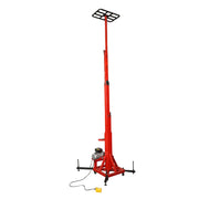 Elevatore elettrico per materiali edili, altezza massima 4,85 m, portata 200 kg con telecomando.