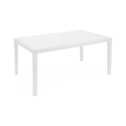Tavolo Rettangolare In Resina Bianco 150X90 Prince - Ipae-Progarden
