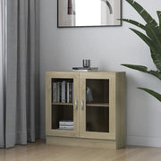 Vetrina Rovere Sonoma 82,5x30,5x80 cm in Legno Multistrato 802744
