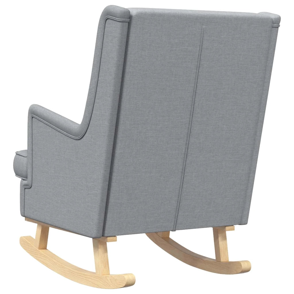 Sedia a dondolo Grigio chiaro 62 x 80 x 85 cm Tessuto CFW9077645