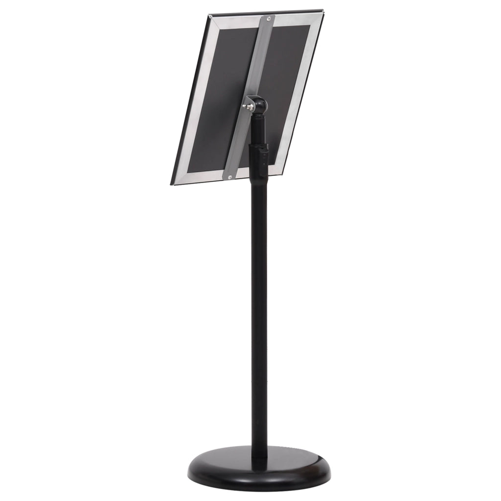 Supporti Pedestal A4 di 2 pz Nero Lega di Alluminio