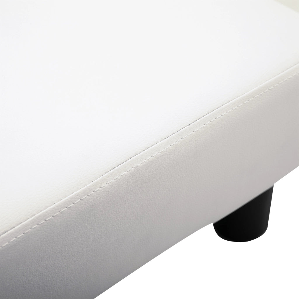 Pouf in similpelle ¨C zephmum ¨C 38x38x41 cm bianco
