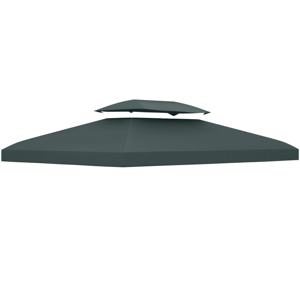 Copertura per Gazebo 4x3 m ¨C zephmum ¨C Grigio Antracite, Poliestere