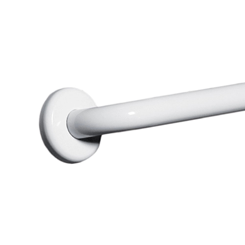 Maniglia serie care in acciaio laccato bianca cm l. 80 x 3,2