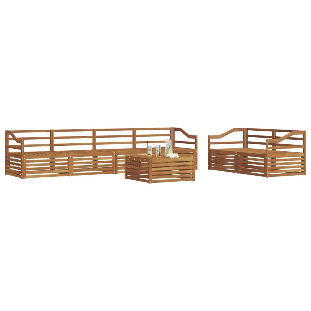 Set di divani da esterno 7 pcs Naturale 3373074