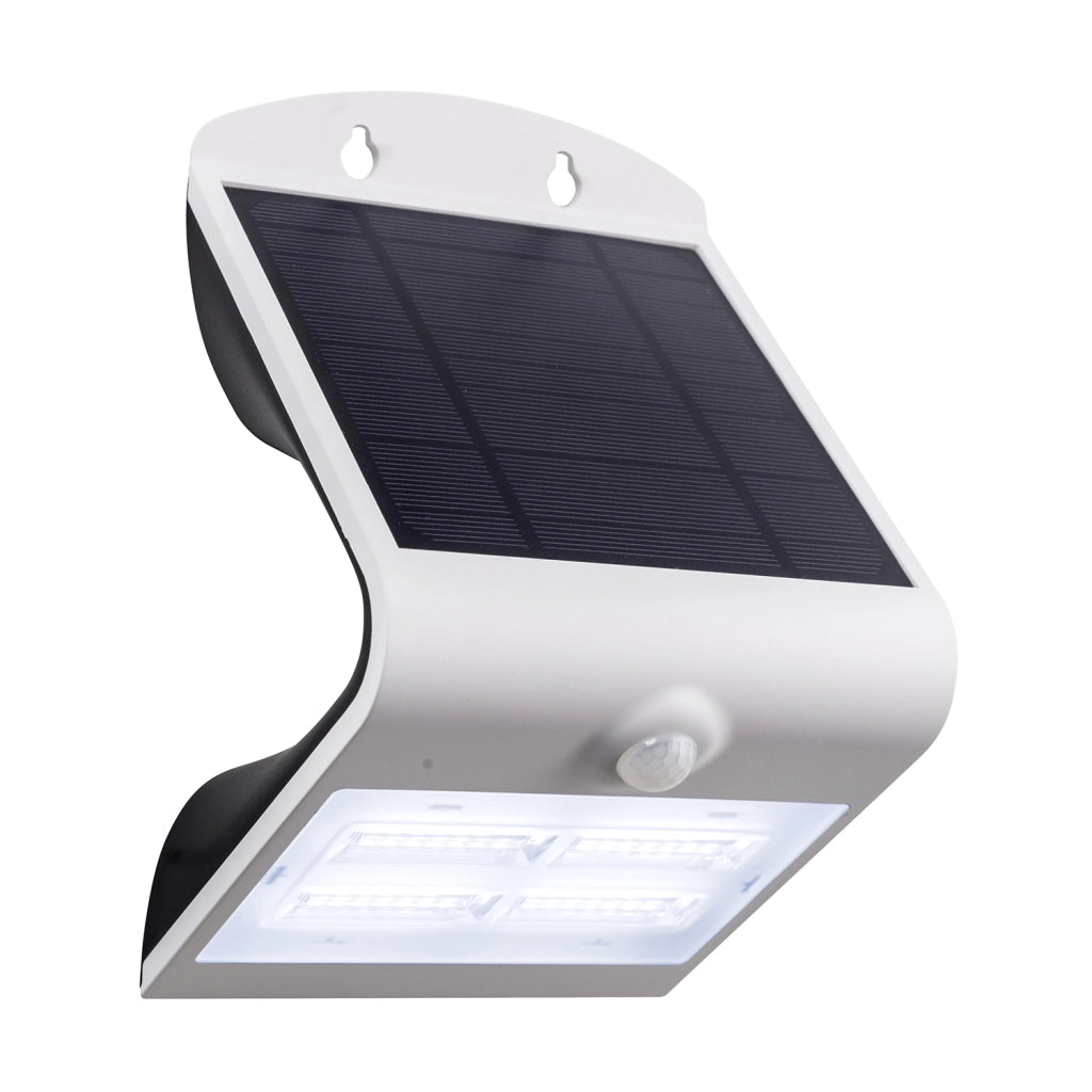 Applique Esterno Moderna Lamozzo Policarbonato Bianco E Trasp Led