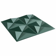 Pannelli da parete 24 pcs Verde Origami 50 x 50 cm Schiuma XPS