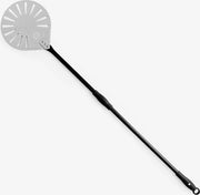 Pizzaschep in acciaio - pizzaschep in acciaio - pizzaschep in acciaio perforato - pizzaschep con manico in alluminio (120 cm di lunghezza) - pizzaschep per griglia e forno