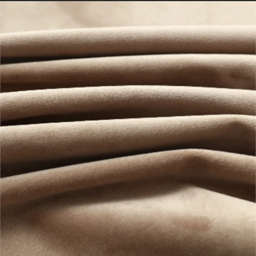 Tende Oscuranti con Anelli 2 pz Beige in Velluto 140x245 cm cod mxl 62819