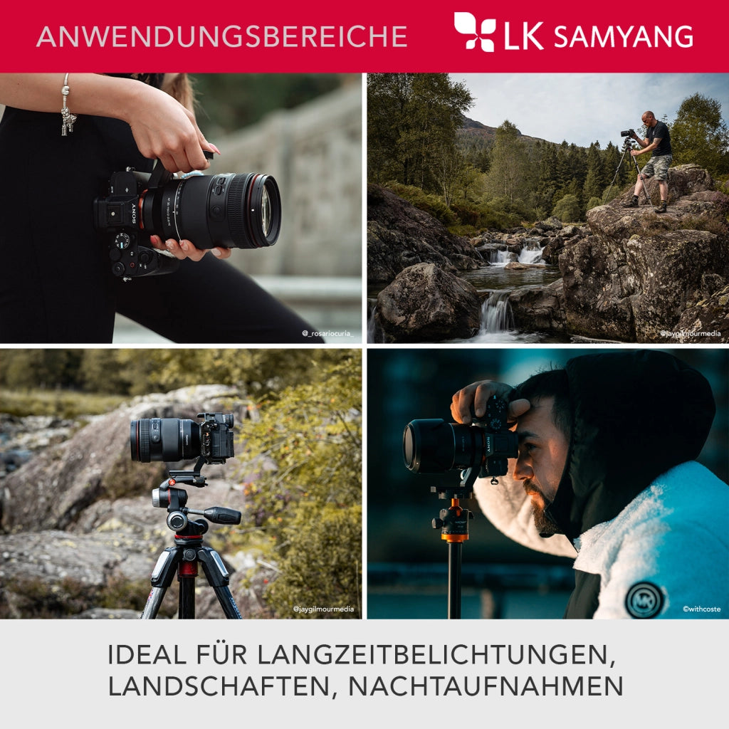 Morsetto da stativo, per obiettivi fotografici AF MF con attacco E-Mount, funzione Arca Swiss per cavalletto fotografico