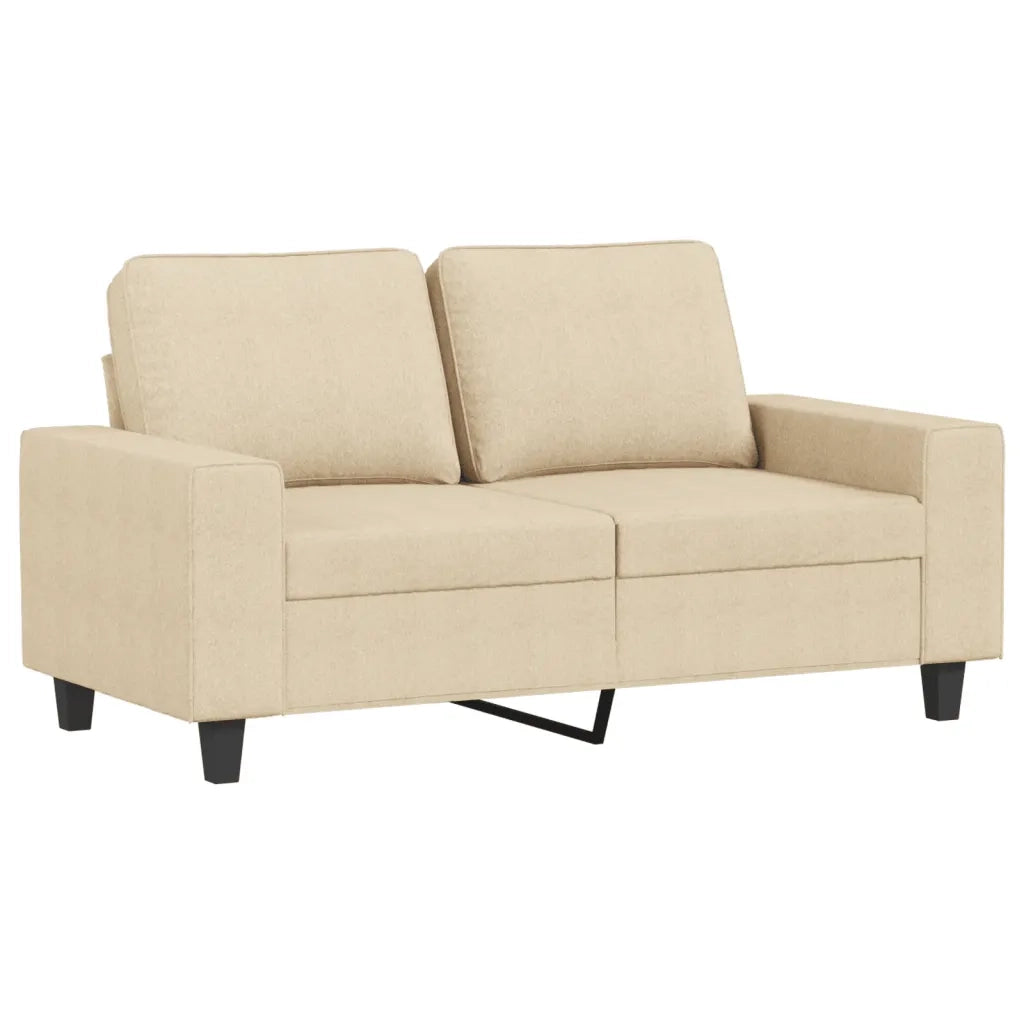 Divano | Divano da soggiorno | Sofa a 2 Posti Crema 120 cm in Tessuto