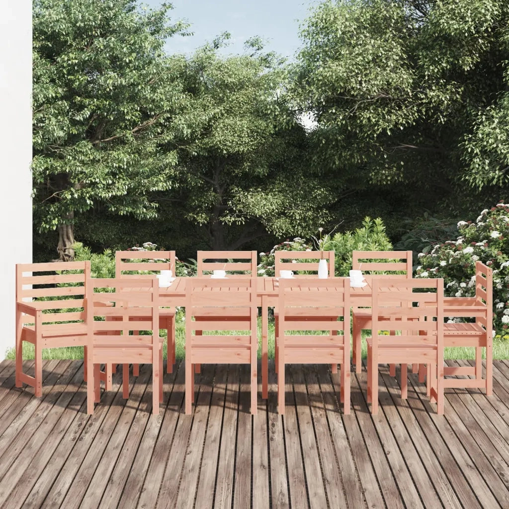 Set da Pranzo per Giardino 11 pz in Legno Massello di Douglas 3154724