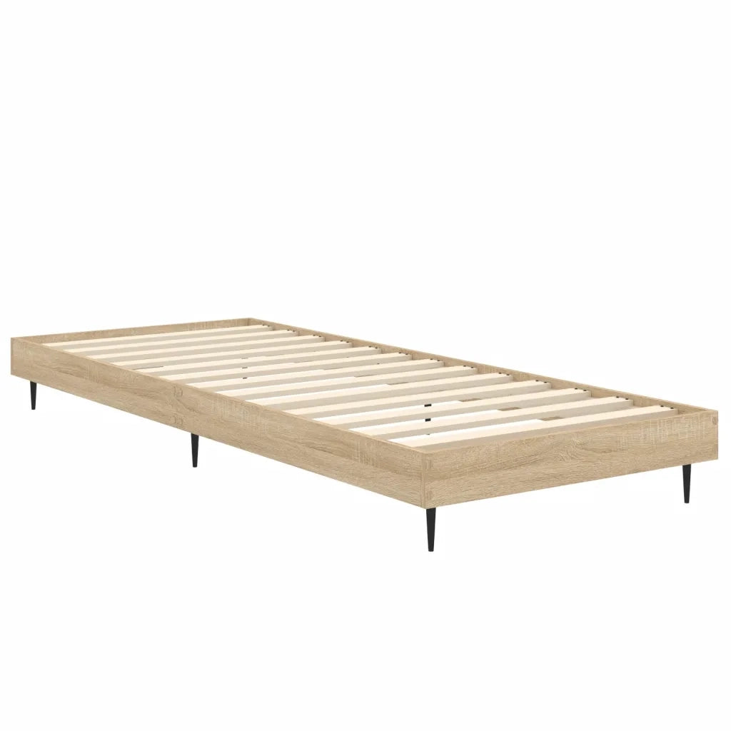 Giroletto senza Materasso-Struttura Letto Rovere Sonoma 75x190 cm in Truciolato 612715