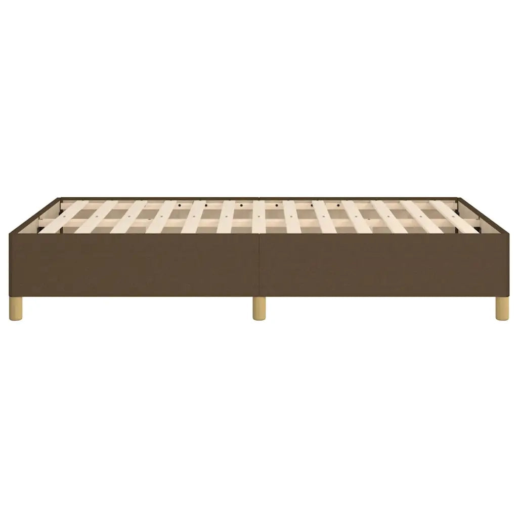Giroletto senza Materasso Marrone Scuro 80x200 cm in Tessuto