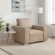 Poltrona Sofa Cappuccino 100 cm Pelle Sintetica 4105043