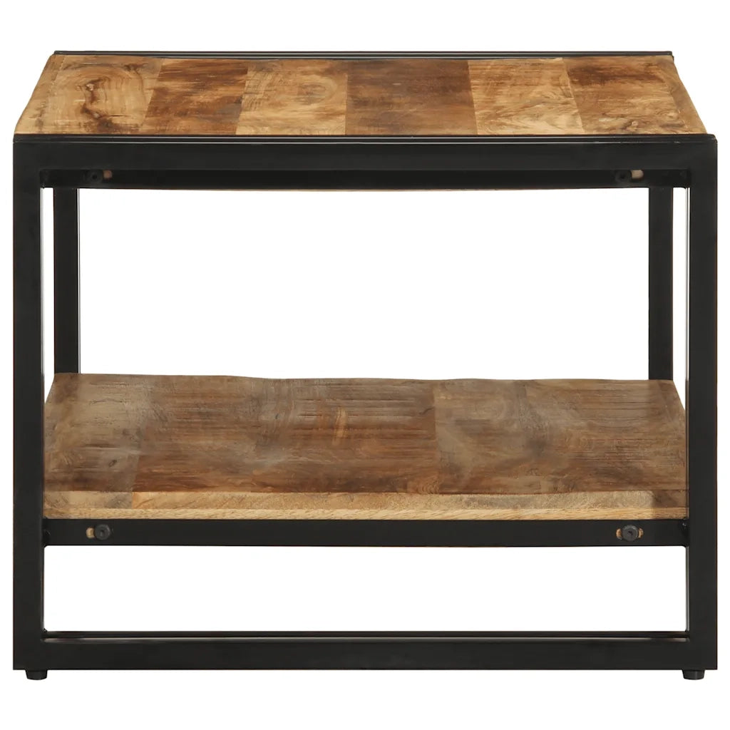Tavolino 70x50x38 cm in Legno Massello di Mango Grezzo 4102718
