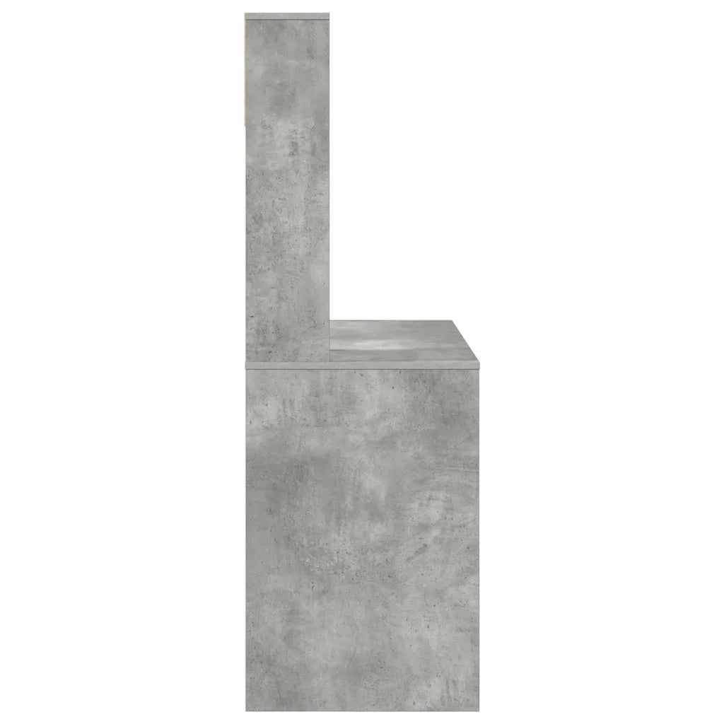 Scrivania | Tavolo da Ufficio Grigio cemento 91 x 50 x 149 cm Legno multistrato