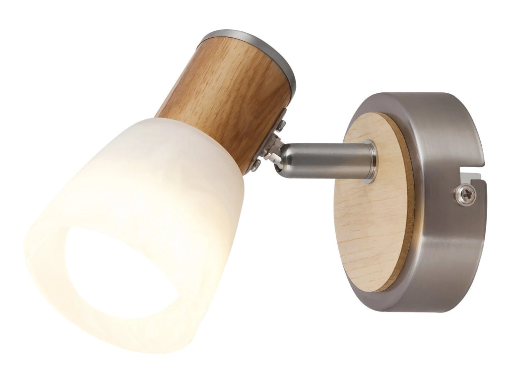 Applique Gavin nordica legno cromo E14 Rabalux 6486