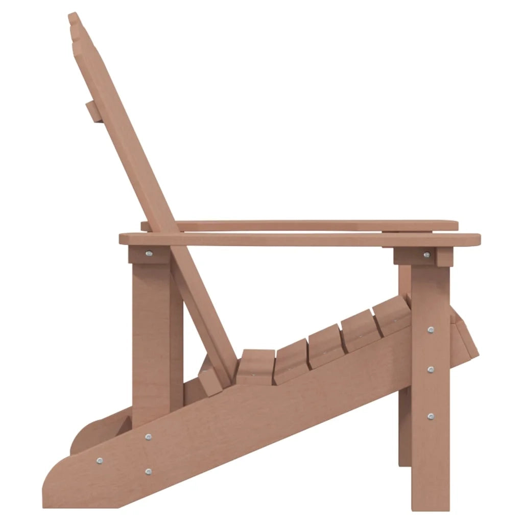Sedia da Giardino Adirondack Marrone in HDPE 318639